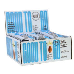 Good To Go Keto Snack Bars Vanilla Almond, 9 Bar Pack