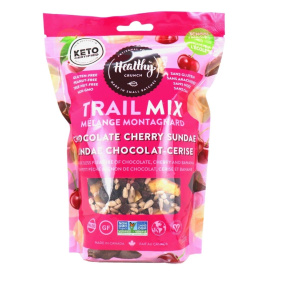 Front of Healthy Crunch Trail Mix Chocolate Cherry Sundae