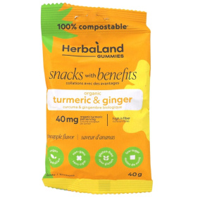 Front of Herbaland Turmeric Ginger Gummies
