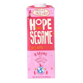 Front of Hope And Sesame Gluten-Free Sesame Milk Chocolate Hazelnut