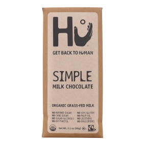 Front of Hu Kitchen Simple Milk Chocolate
