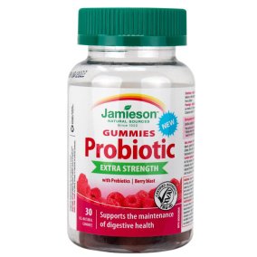 Front of Jamieson Probiotic Gummies Extra Strength with Prebiotics 