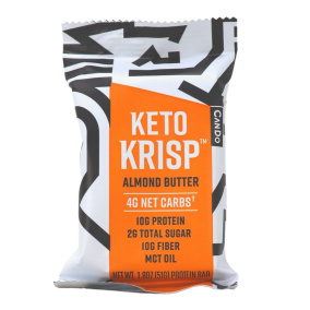 Front of Keto Krisp Keto Protein Bar Almond Butter, 51g