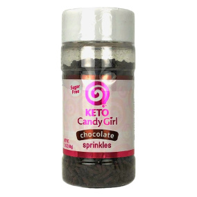 Front of Keto Candy Girl Sugar-Free Chocolate Sprinkles