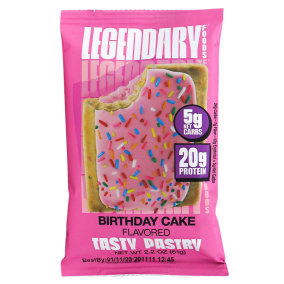 Front of Legendary Foods Tasty Pastry Birthday Cake Flavoured, 61g