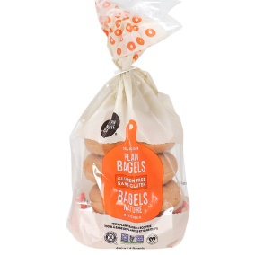 Front of Little Northern Bakehouse Plain Gluten-Free Bagels, 4 Bagels
