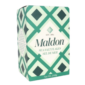 Front of Maldon Sea Salt Flakes