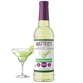 Front of Matteo’s Bartender Style Cocktail Mixes Thin Margarita, 750mL