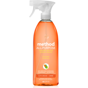 Front of method All Purpose Cleaner Clementine, 828 mL