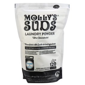 Molly's Suds Dye-Free Laundry Powder Unscented, 120 Loads