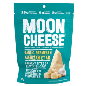 Front of Moon Cheese Garlic Parmesan, 57g