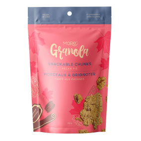 Front of More Granola Gluten-Free snackable Granola Chunks Pecan Pie
