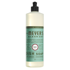 Front of Mrs. Meyer's Dish Soap Basil, 473 mL