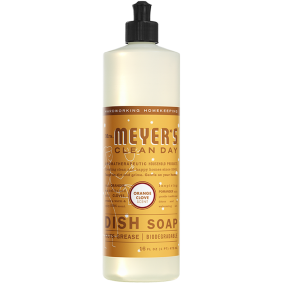 Front of Mrs. Meyer's Dish Soap Orange Clove, 473 mL