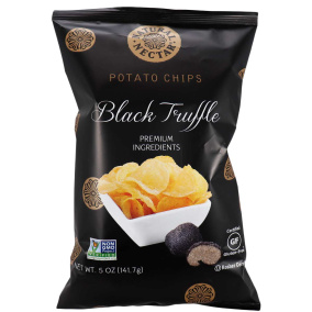 Front of Natural Nectar Potato Chips Black Truffle, 141.7g