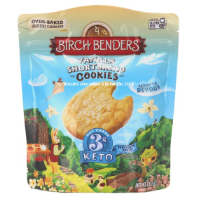 Front of Birch Benders Keto Cookies Vanilla Shortbread