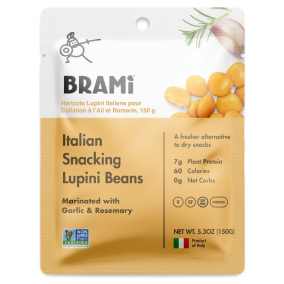 Brami Italian Snacking Lupini Beans Garlic & Rosemary, 150g