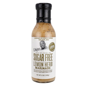 Front of G Hughes Sugar Free Lemon Herb Marinade, 340g