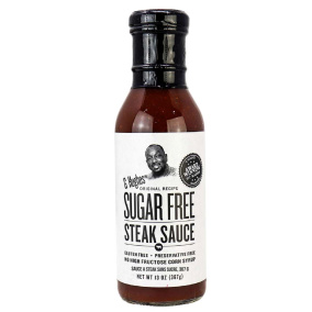 Front of G Hughes Sugar-Free Steak Sauce, 367g