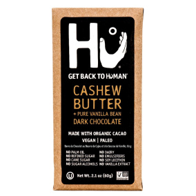 Front of Hu Cashew Butter & Pure Vanilla Bean Chocolate Bar, 60g