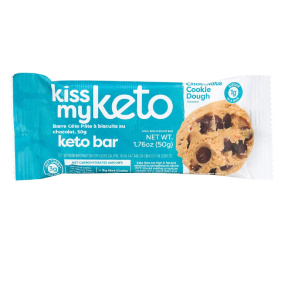 Front of Kiss My Keto Keto Bar Chocolate Cookie Dough, 50g