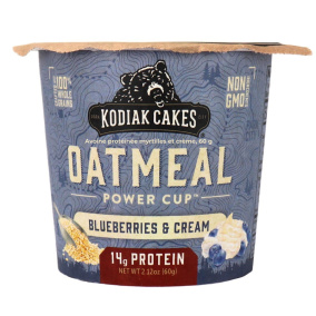 Front of Kodiak Protein Oatmeal Power Cups Blueberries and Cream