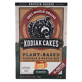 Front of Kodiak Cakes Plant-Based Classic Pancake & Waffle Mix, 510g