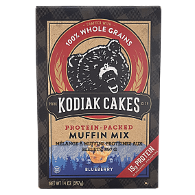 Front of Kodiak Cakes Protein-Packed Muffin Mix Blueberry, 397g