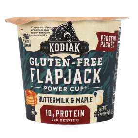 Front of Kodiak Gluten-Free Protein Flapjack Power Cups Buttermilk and Maple