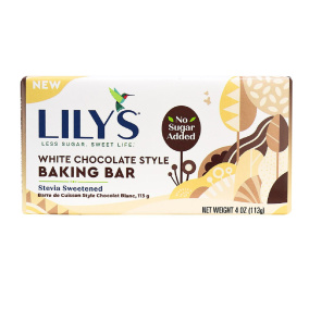 Front of Lily's Baking Bar White Chocolate Style at Natura Market