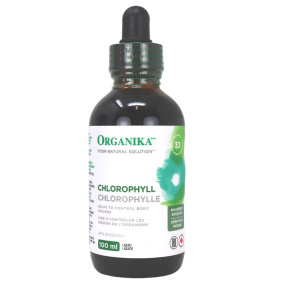 Front of Organika Detox Drops Chlorophyll, 100mL