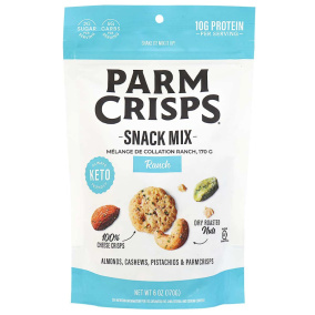 Front of Parm Crisps Snack Mix Ranch, 170g