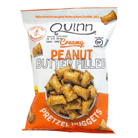 Quinn Peanut Butter Filled Gluten Free Pretzel Nuggets, 198g