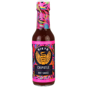 Front of Siete Chipotle Hot Sauce, 141g