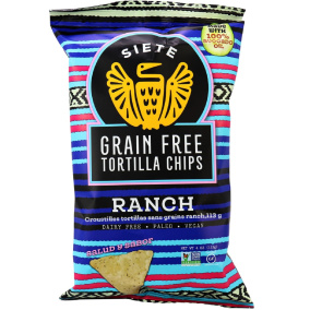 Front of Siete Ranch Grain Free Tortilla Chips, 113g