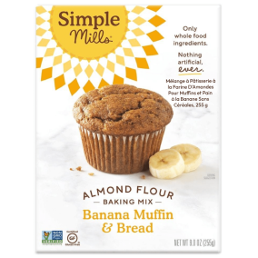 Front of Simple Mills Grain-Free Almond Flour Baking Mix Banana Bread, 255g