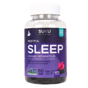 Suku Vitamins Sugar-Free Gummies Restful Sleep with Melatonin, 60 Gummies