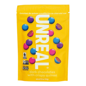 Unreal Dark Chocolate Crispy Quinoa Gems, 142g