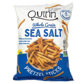 Front of Quinn Pretzel Sticks Sea Salt