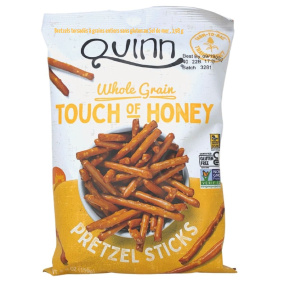 Quinn Gluten-Free Whole Grain Pretzel Sticks Touch of Honey, 159g