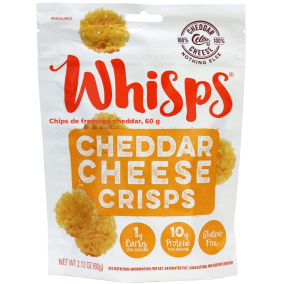 Front of Whisps Cheddar Cheese Crisps