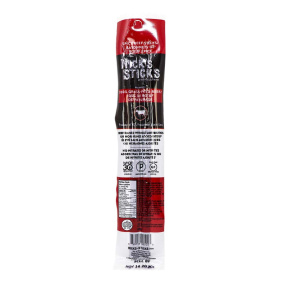 Front of Nick's Sticks 100% Grass-Fed Beef Snack Sticks Spicy, 2 Sticks