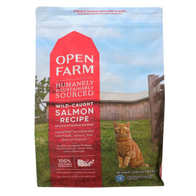 Front of Open Farm Dry Cat Food Salmon