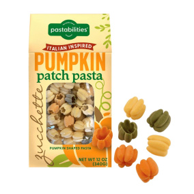 Front of Pastabilities Organic Pumpkin Shaped Pasta, 340g