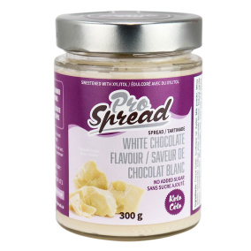 Front of ProSpread Keto White Chocolate Flavour Spread, 300g