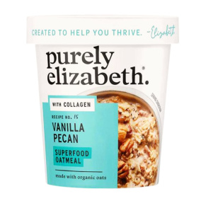 Front of Purely Elizabeth Superfood Oatmeal With Collagen Vanilla Pecan