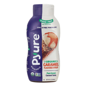 Front of Pyure Organic Sugar-Free Keto Caramel Flavoured Syrup, 415ml