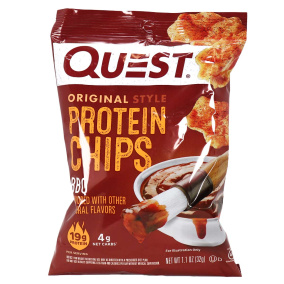Front of Quest Original Style Protein Chips BBQ, 32g