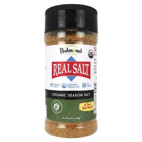 Front of Redmond Real Salt Organic Season Salt
