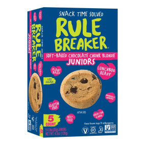 Front of Rule Breaker Allergen-Free Soft-Baked Chocolate Chunk Blondie
